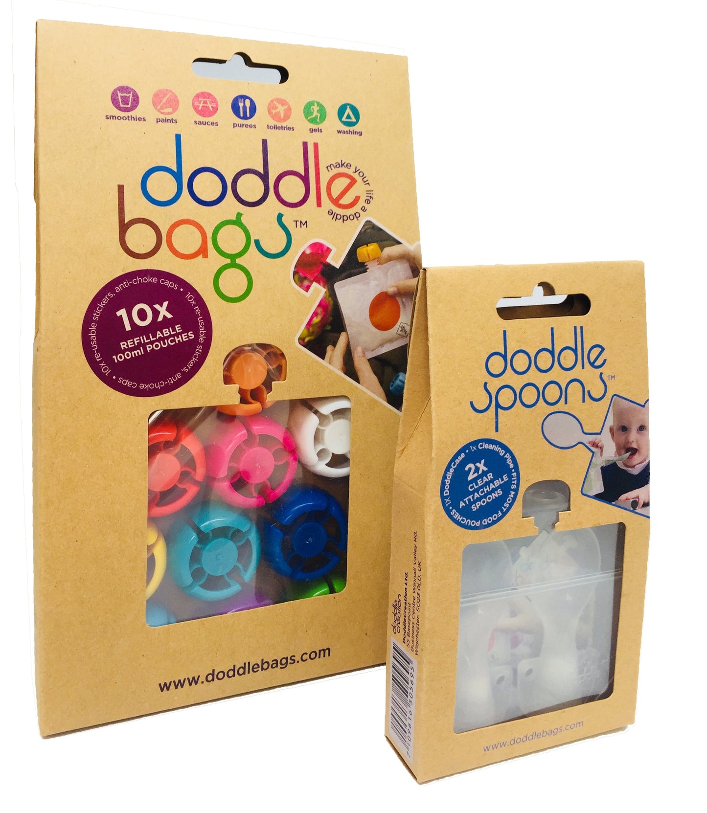 NEW! Spoon Attachment Pack - DoddleBags Food Pouches